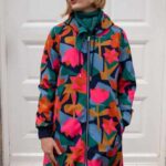 Danefae Danekarla Softshell Dark Navy Geofleur - La Vie en Rose Damesmode