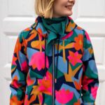 Danefae Danekarla Softshell Dark Navy Geofleur - La Vie en Rose Damesmode