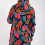 Danefae Danekarla Softshell Dark Navy Geofleur - La Vie en Rose Damesmode