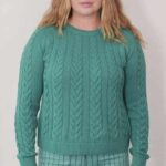 Danefae Danetwister Cable Sweater Light Slate - La Vie en Rose Damesmode