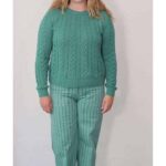 Danefae Danetwister Cable Sweater Light Slate - La Vie en Rose Damesmode