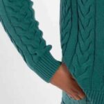 Danefae Danetwister Cable Sweater Light Slate - La Vie en Rose Damesmode