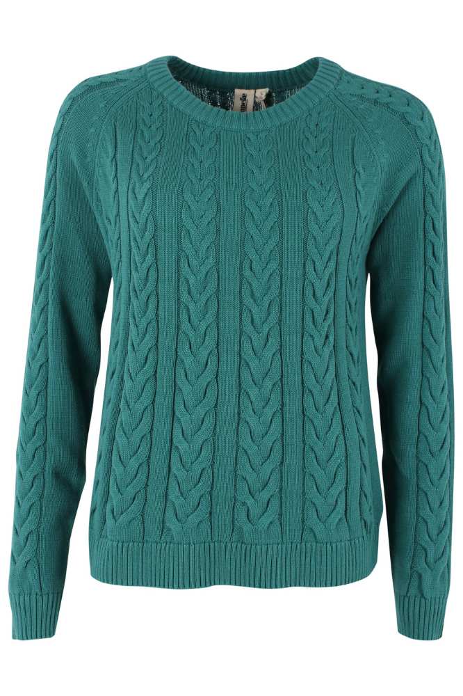 Danefae Danetwister Cable Sweater Light Slate - La Vie en Rose Damesmode