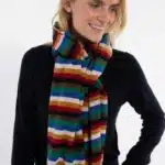 Danefae Danebundle-up Merino Scarf Royal Stripe