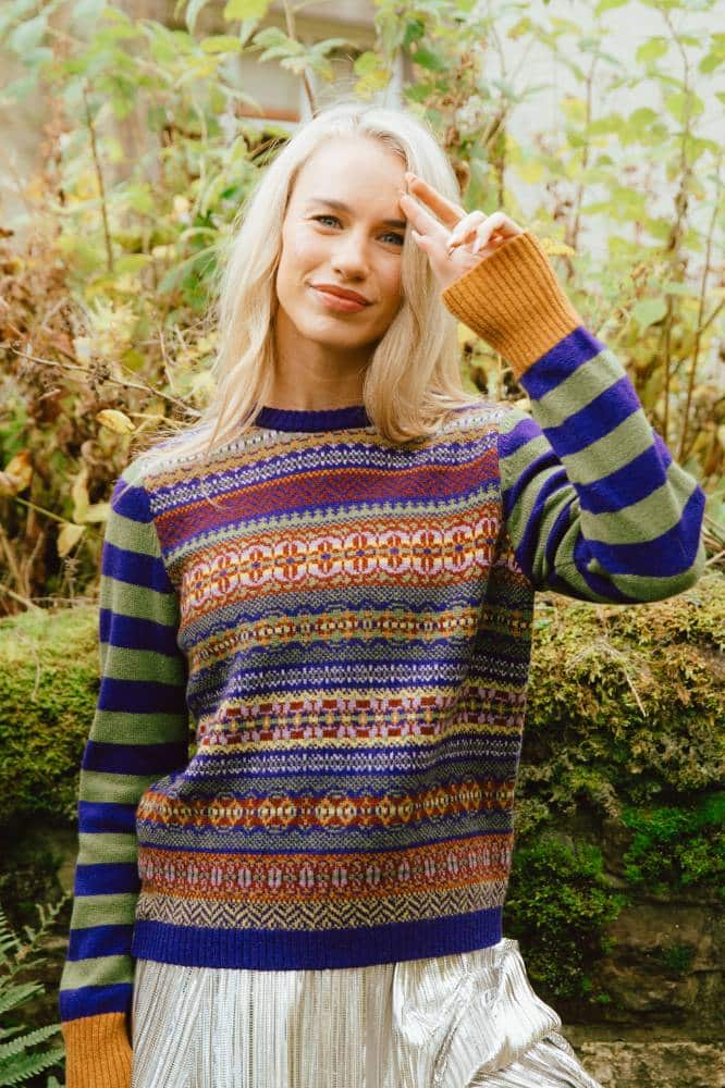 Eribé Stobo Fairisle Sweater Reversible - La Vie en Rose Damesmode