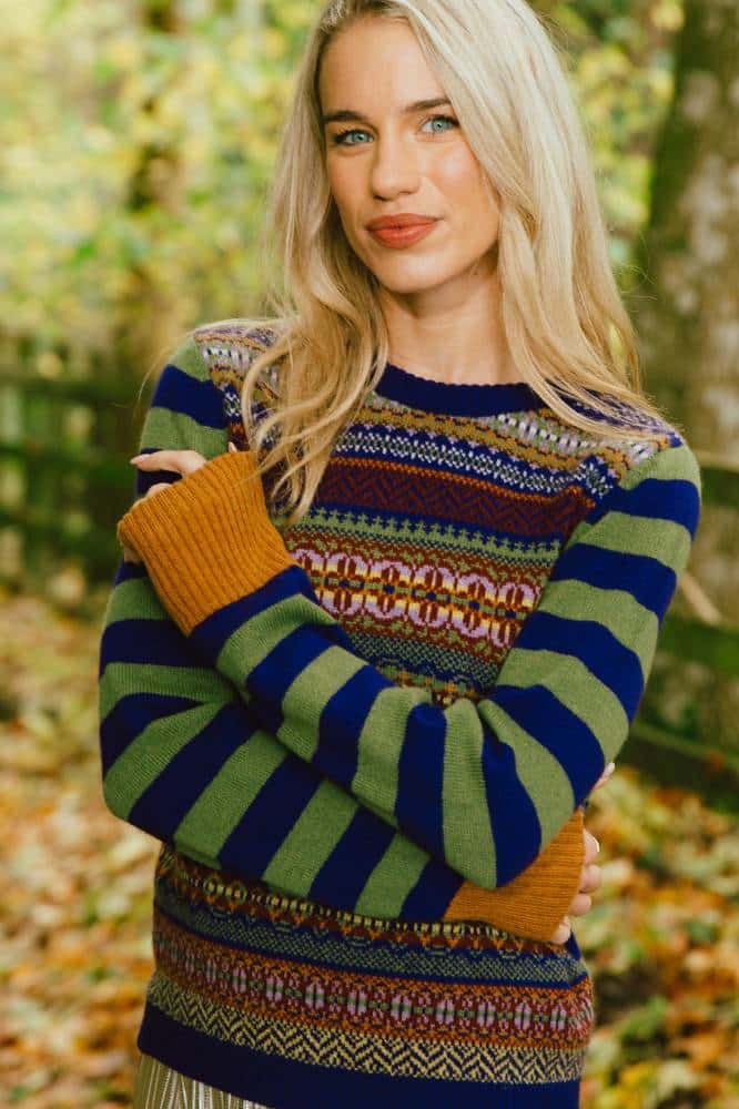 Eribé Stobo Fairisle Sweater Reversible - La Vie en Rose Damesmode