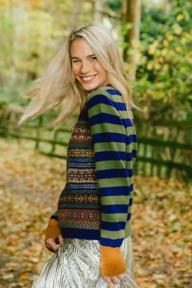 Eribé Stobo Fairisle Sweater Reversible - La Vie en Rose Damesmode