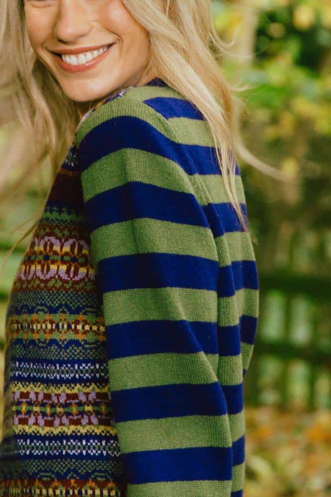 Eribé Stobo Fairisle Sweater Reversible - La Vie en Rose Damesmode