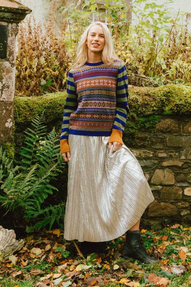 Eribé Stobo Fairisle Sweater Reversible - La Vie en Rose Damesmode