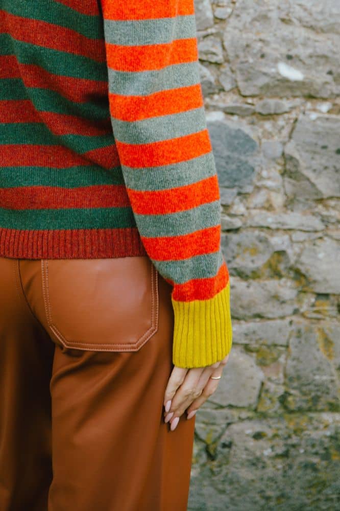 Eribé Stobo Stripe Sweater Harissa - La Vie en Rose Damesmode (1)