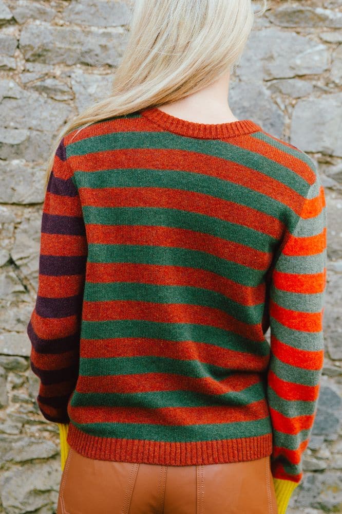 Eribé Stobo Stripe Sweater Harissa - La Vie en Rose Damesmode (1)