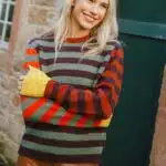 Eribé Stobo Stripe Sweater Harissa - La Vie en Rose Damesmode (1)