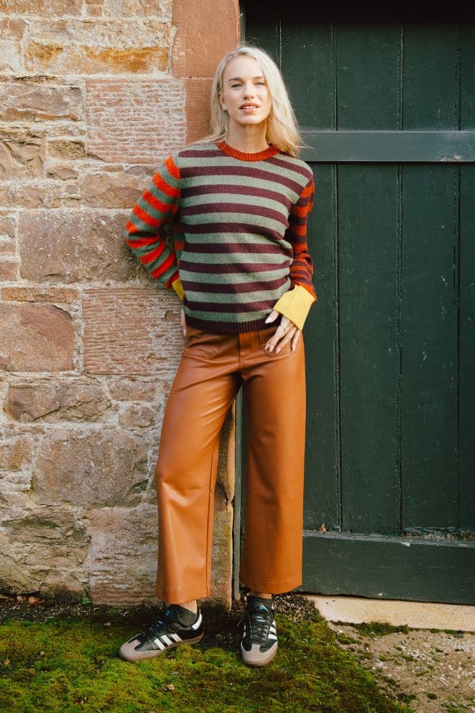 Eribé Stobo Stripe Sweater Harissa - La Vie en Rose Damesmode (1)