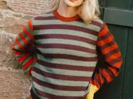 Eribé Stobo Stripe Sweater Harissa - La Vie en Rose Damesmode (1)