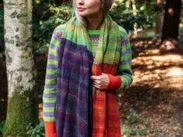 Eribé Treeline Wrap Aubergine- La Vie en Rose Damesmode