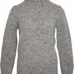 Fisherman Out Of Ireland Merino Polo Neck Sweater Porridge - La Vie en Rose Damesmode (666 x 1000 px)