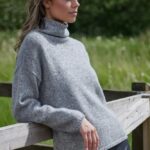 Fisherman out of Ireland Alpaca Honeycomb Stitch Sweater Stone - La Vie en Rose Damesmode Enkhuizen