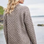 Fisherman out of Ireland Alpaca Honeycomb Stitch Sweater Stone - La Vie en Rose Damesmode Enkhuizen