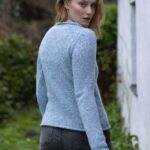 Fisherman out of Ireland Merino Wool Knitted Ladies Sweater Blue Mist SG433V- La Vie en Rose Damesmode