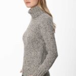 Fisherman out of Ireland Polo Neck Sweater Porridge FSS72M 215 - La Vie en Rose Damesmode