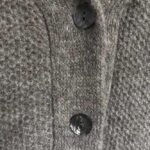 Fisherman out of Ireland Shawl Collar Cardie Tuck Baby Alpaca Smoke - La Vie en Rose Damesmode Enkhuizen