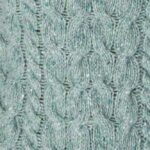 Irelands Eye Horseshoe Cable V Neck Ocean Mist - La Vie en Rose Damesmode