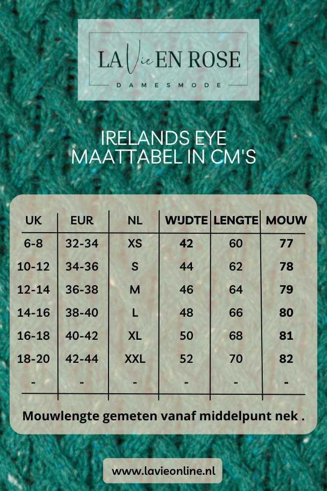 Irelands Eye Trellis Sweater Green Garden - La Vie en Rose Damesmode