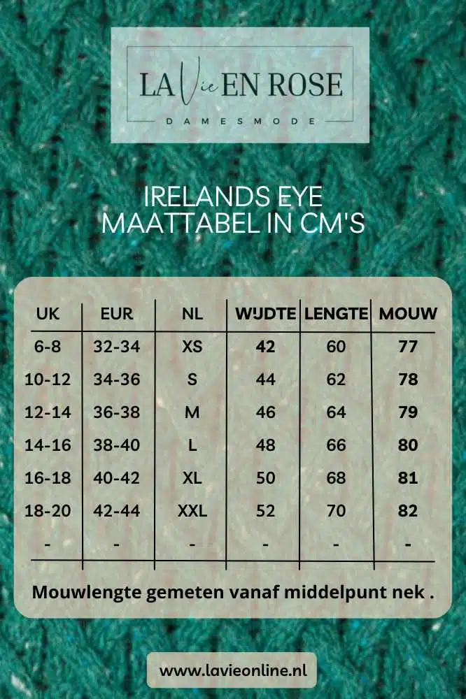 Irelands Eye Trellis Sweater Green Garden - La Vie en Rose Damesmode