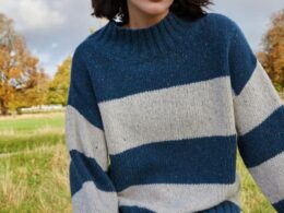 IrelandsEye Arna Stripe Funnel Neck - La Vie en Rose Damesmode