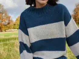 IrelandsEye Arna Stripe Funnel Neck - La Vie en Rose Damesmode