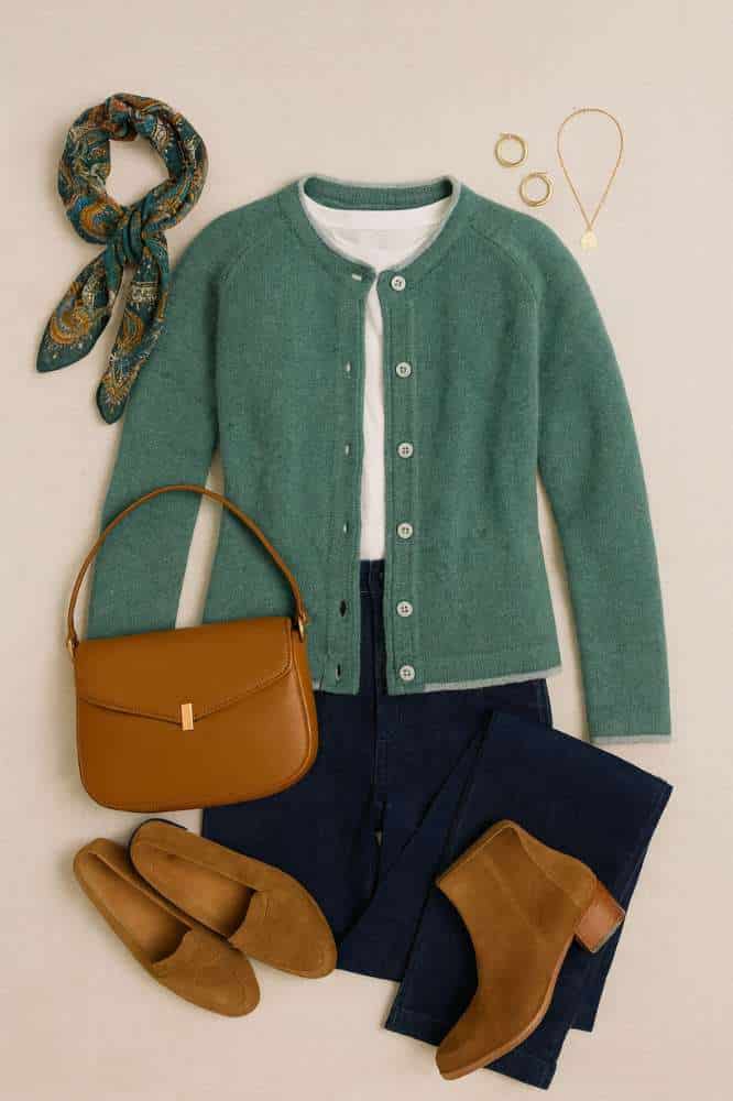 IrelandsEye Irelands Eye Killiney Cardigan Seagreen Marle - La Vie en Rose Damesmode