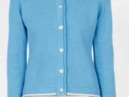 IrelandsEye Knitwear Killiney Cardigan Azure - La Vie en Rose Damesmode