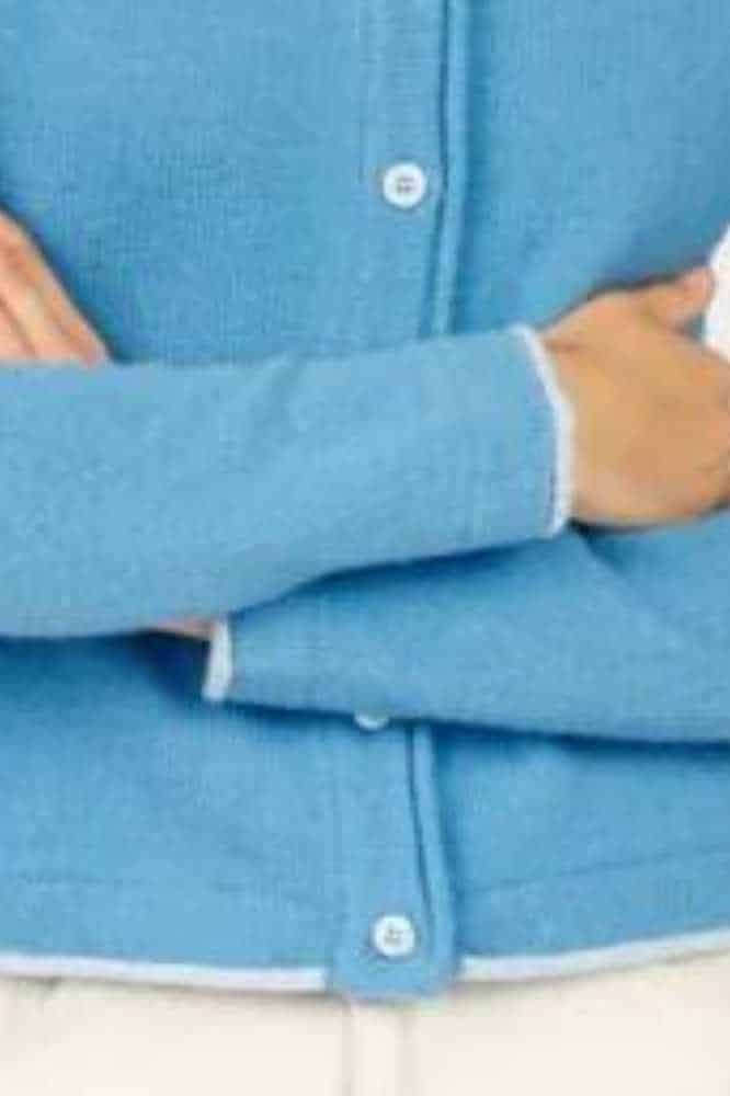 IrelandsEye Knitwear Killiney Cardigan Azure - La Vie en Rose Damesmode