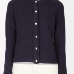 IrelandsEye Knitwear Killiney Cardigan Navy - La Vie en Rose Damesmode