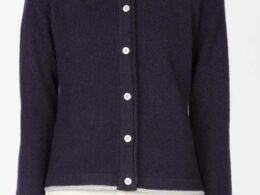 IrelandsEye Knitwear Killiney Cardigan Navy - La Vie en Rose Damesmode