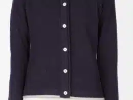 IrelandsEye Knitwear Killiney Cardigan Navy - La Vie en Rose Damesmode