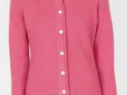 IrelandsEye Knitwear Killiney Cardigan Rose Pink - La Vie en Rose Damesmode
