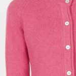IrelandsEye Knitwear Killiney Cardigan Rose Pink - La Vie en Rose Damesmode