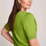 King Louie Agnes V Top Cocoon Dark Citron - La Vie en Rose Damesmode