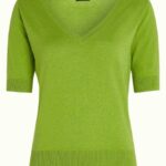 King Louie Agnes V Top Cocoon Dark Citron - La Vie en Rose Damesmode