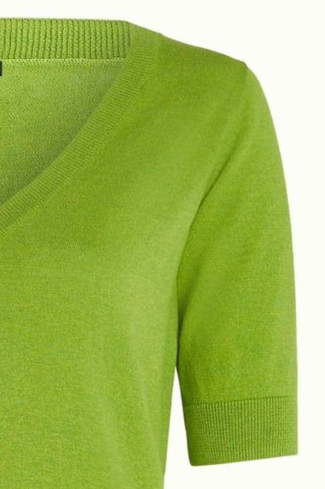 King Louie Agnes V Top Cocoon Dark Citron - La Vie en Rose Damesmode