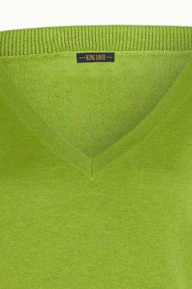 King Louie Agnes V Top Cocoon Dark Citron - La Vie en Rose Damesmode