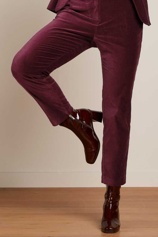 King Louie Ann Pants Fargo Carbernet Red - La Vie en Rose Damesmode