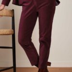 King Louie Ann Pants Fargo Carbernet Red - La Vie en Rose Damesmode