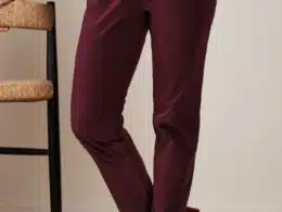 King Louie Ann Pants Fargo Carbernet Red - La Vie en Rose Damesmode