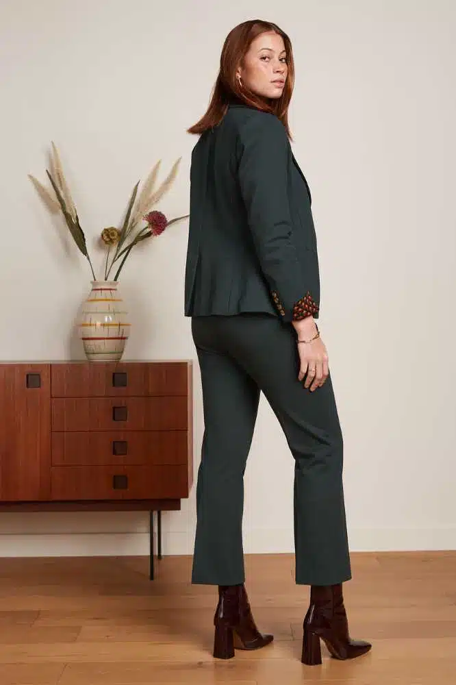 King Louie Bibi Blazer Uni Rodeo Sycamore Green - La Vie en Rose Damesmode