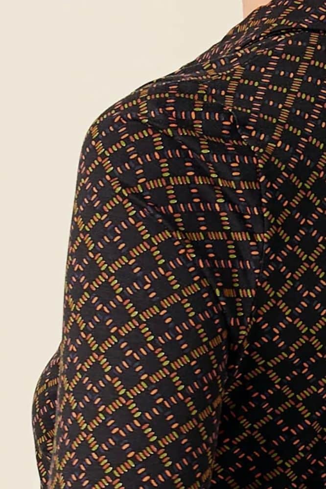 King Louie Blouse Dynamo Black - La Vie en Rose Damesmode