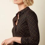 King Louie Blouse Dynamo Black - La Vie en Rose Damesmode