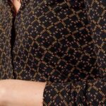 King Louie Blouse Dynamo Black - La Vie en Rose Damesmode