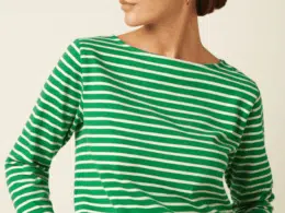 King Louie Boatneck Top Britney Stripe - La Vie en Rose Damesmode